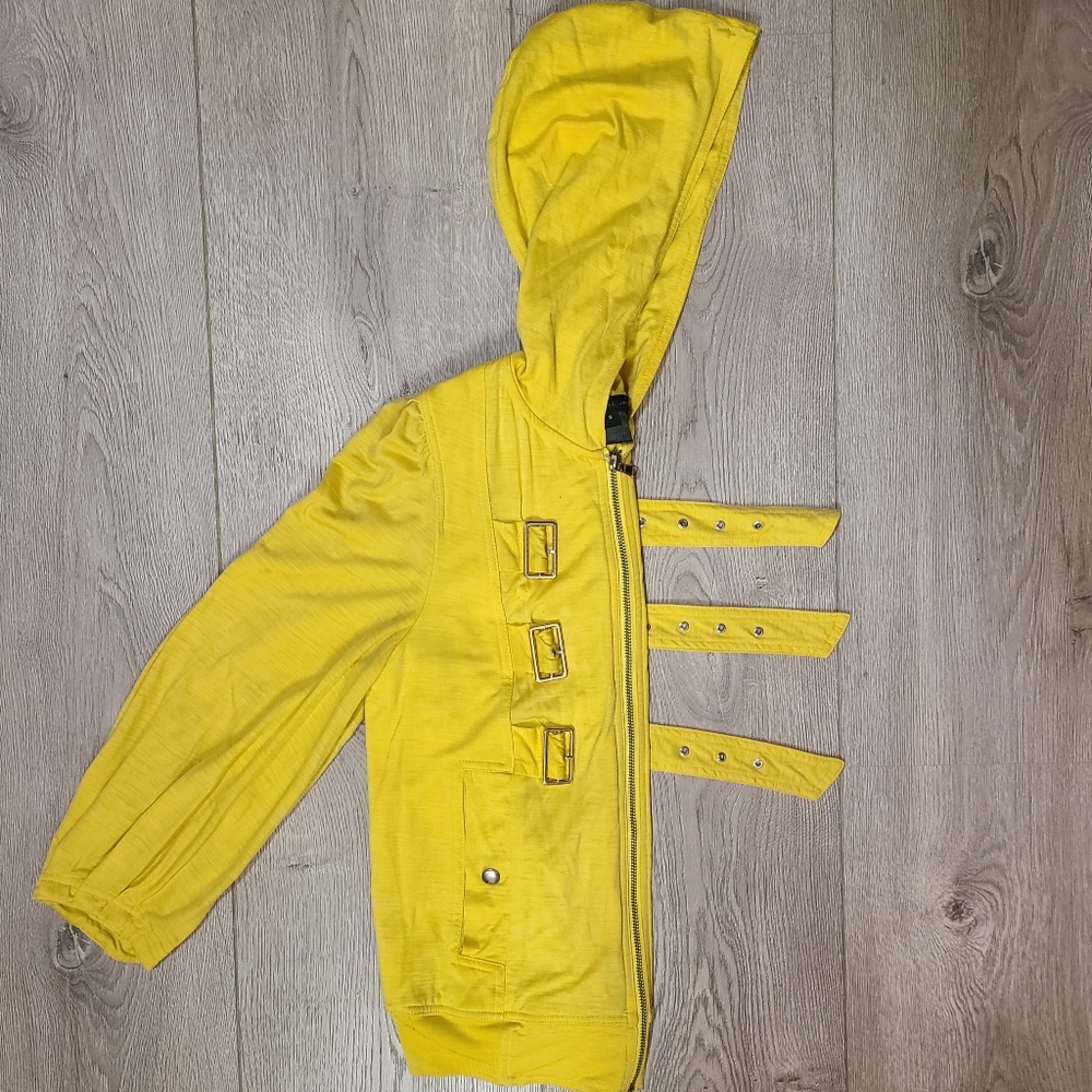 Marc by Marc Jacobs Yellow Zipper Buckle Hoodie - Picture 2 of 7